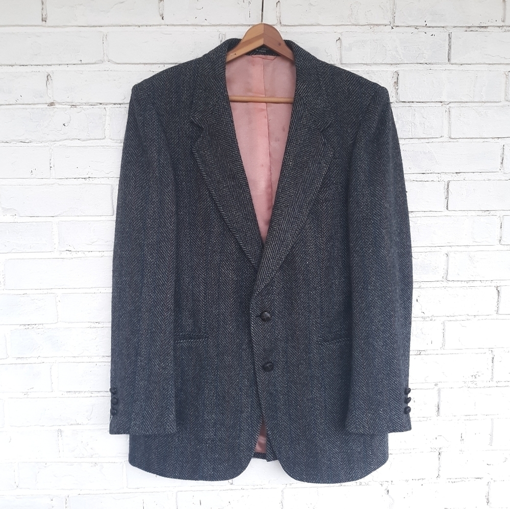 Vintage Austin Manor Wool Tweed Sport Coat